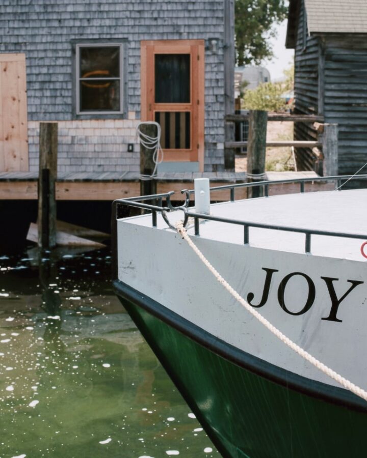 Joy sailboat At Dock.